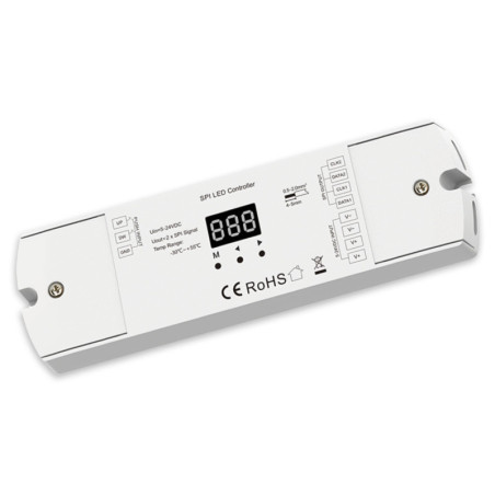 LED Dual-Push-SPI-Controller für 8-960 Pixel sequenziell, 5-24V DC, 15A