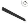 LED Hängeleuchte Raster UGR unter 19, 36°, 120cm, schwarz, 30W, 4000K, DALI dimmbar