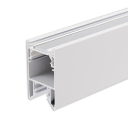 LED Leuchtenprofil HALON Aluminium weiß RAL 9003 300cm, Kühlstreifen Klickbar