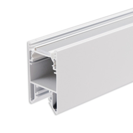 LED Leuchtenprofil HALON Aluminium weiß RAL 9003 300cm, Kühlstreifen Klickbar