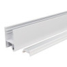 LED Leuchtenprofil HALON Aluminium weiß RAL 9003 300cm, Kühlstreifen Klickbar