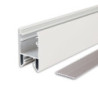 LED Leuchtenprofil HALON Aluminium weiß RAL 9003 300cm, Kühlstreifen schiebbar