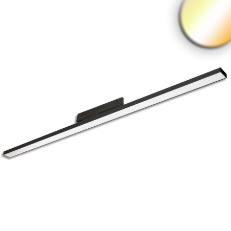 3-PH Linearleuchte prismatisch, 120cm, 42-56W, schwarz, 3000|3500|4000K, CRI90