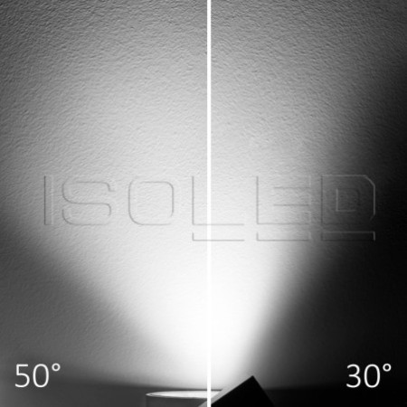 3-Phasen Schienenstrahler fokussierbar, 35W, 30°-50°, schwarz matt, 4000K, CRI92