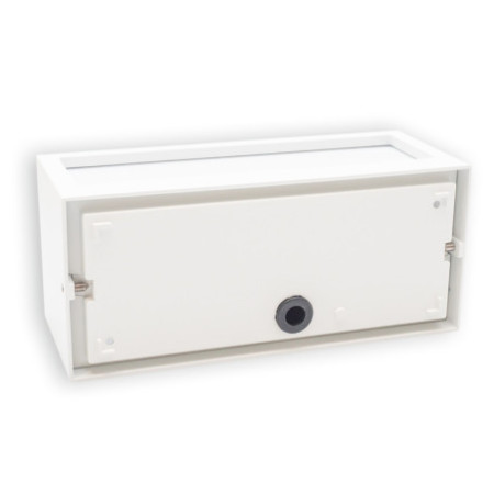 Wandleuchte BOX-II 1xE27, IP54, weiß, exkl. Leuchtmittel