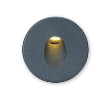 Cover Aluminium rund 1 schwarz für Sys-Wall68