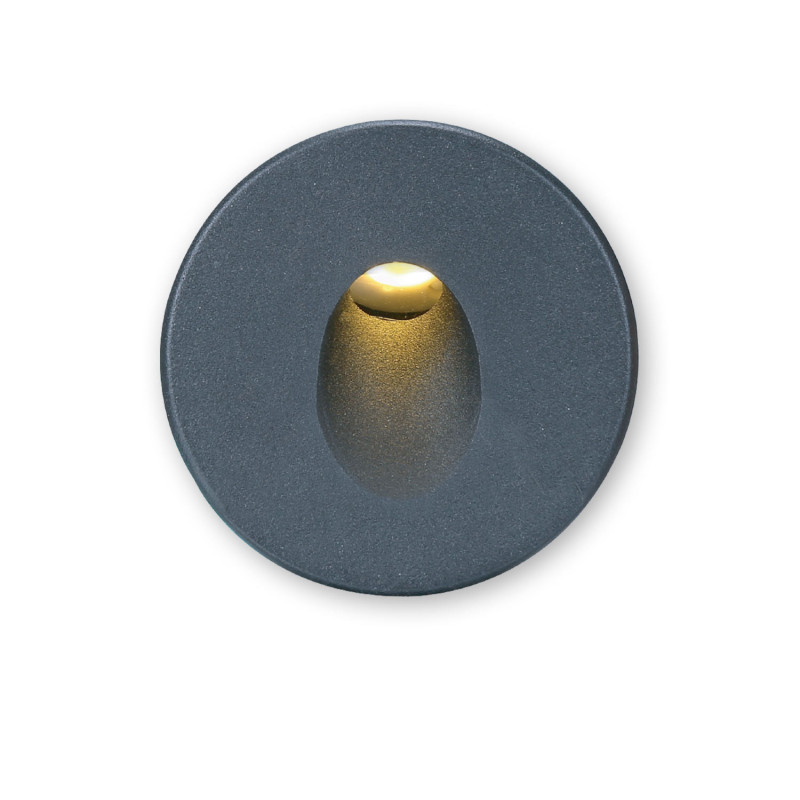 Cover Aluminium rund 1 schwarz für Sys-Wall68