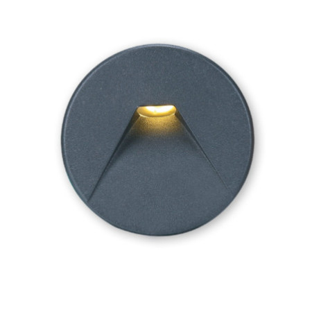Cover Aluminium rund 2 schwarz für Sys-Wall68