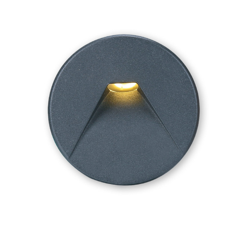 Cover Aluminium rund 2 schwarz für Sys-Wall68