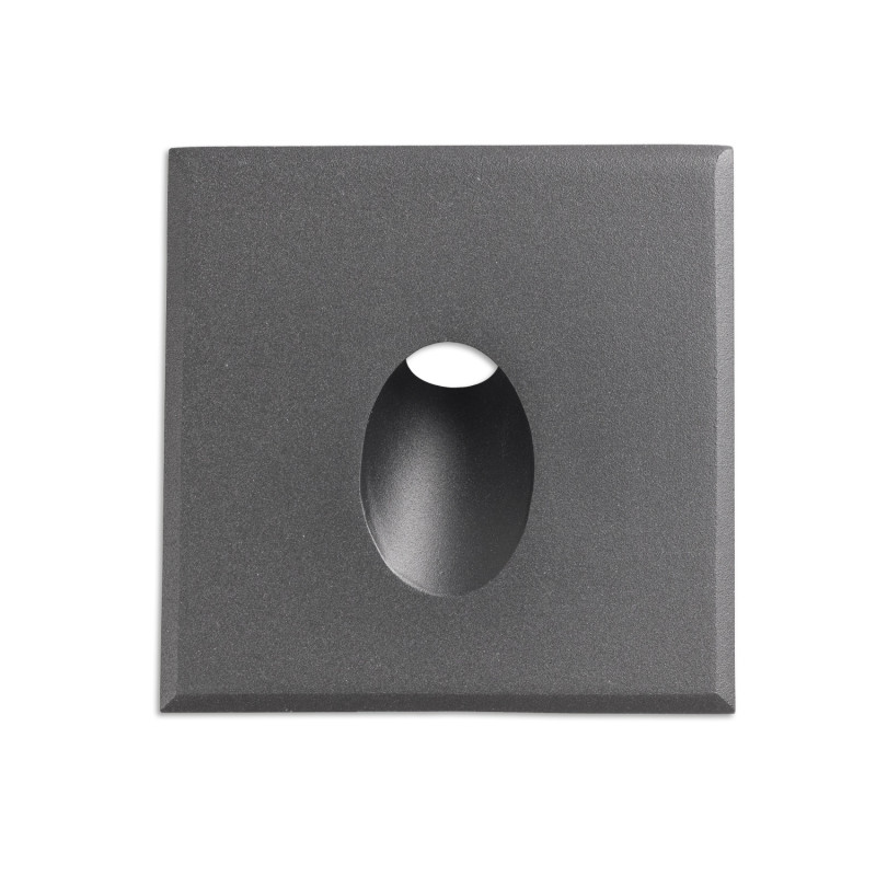 Cover Aluminium eckig 1 schwarz für Sys-Wall68
