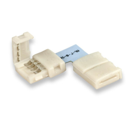 Clip-Eck-Verbinder (max. 5A) C1-210 für 2-pol. IP20 Flexstripes mit Breite 10mm, Pitch über 12mm