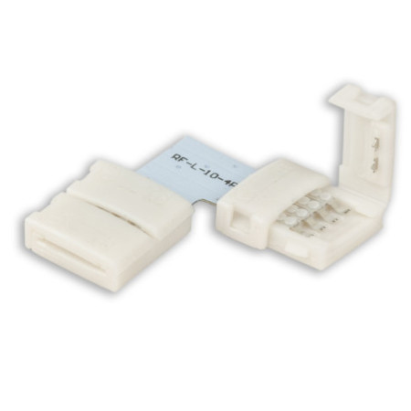 Clip-Eck-Verbinder (max. 5A) C1-410 für 4-pol. IP20 Flexstripes mit Breite 10mm, Pitch über 12mm