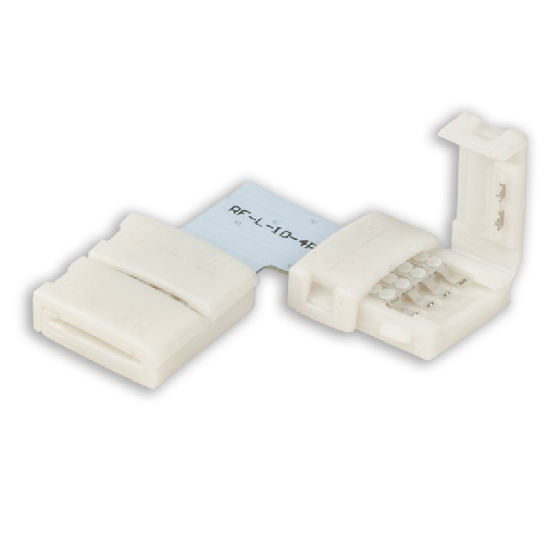 Clip-Eck-Verbinder (max. 5A) C1-410 für 4-pol. IP20 Flexstripes mit Breite 10mm, Pitch über 12mm