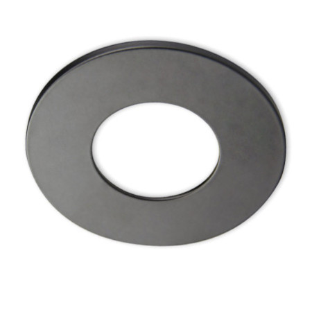 Cover Aluminium rund schwarz matt für Sys-68
