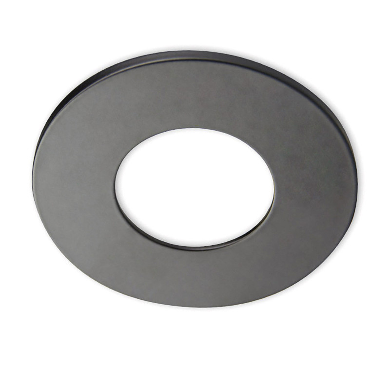 Cover Aluminium rund schwarz matt für Sys-68