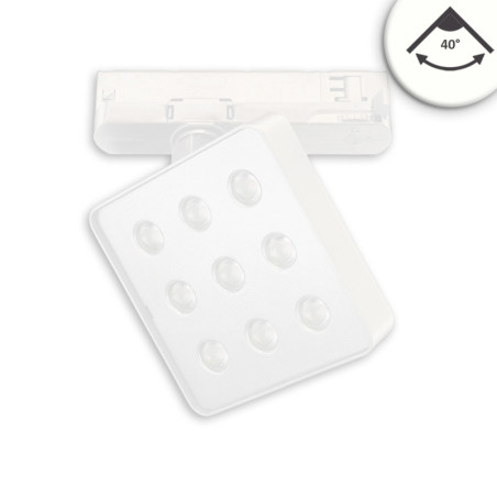 3-Phasen Schienenstrahler MATRIX, 20W, 40°, weiß, 4000K, UGR unter 19
