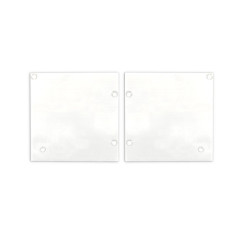 Endkappe Alu EC131 für Curtain10 ONE HIGH mit VISOR, 1 Paar (links & rechts), weiß