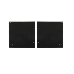 Endkappe Alu EC131 für Curtain10 ONE HIGH mit VISOR, 1 Paar (links & rechts), schwarz