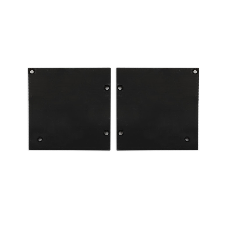 Endkappe Alu EC131 für Curtain10 ONE HIGH mit VISOR, 1 Paar (links & rechts), schwarz