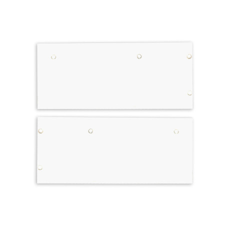 Endkappe Alu EC129 für Curtain10 DOUBLE mit VISOR, 1 Paar (links & rechts), weiß