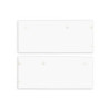 Endkappe Alu EC129 für Curtain10 DOUBLE mit VISOR, 1 Paar (links & rechts), weiß