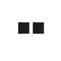Endkappe Alu EC132 für Curtain10 ONE FLAT, 2 Stück, schwarz