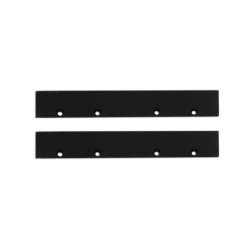 Endkappe Alu EC128 für Curtain10 DOUBLE, 2 Stück, schwarz