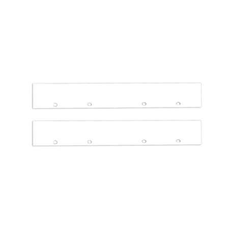 Endkappe Alu EC128 für Curtain10 DOUBLE, 2 Stück, weiß