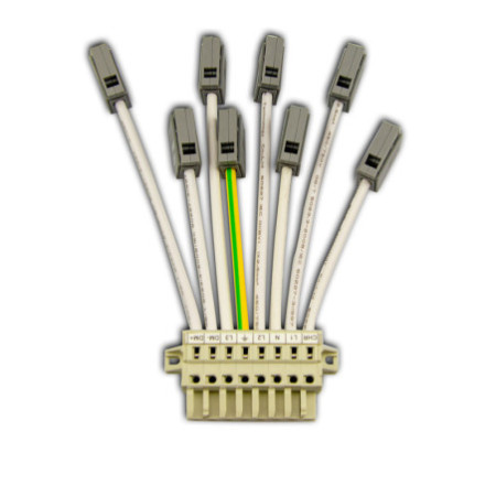 FastFix LED Linearsystem Einspeiseadapter 8-polig, 15A