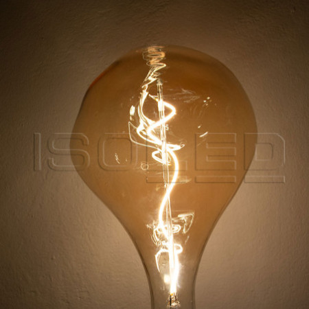 E27 Vintage Line LED Dekobirne 165, 4W ultrawarmweiß, Glas amber, dimmbar