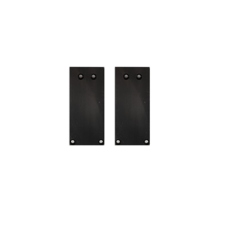 Endkappe Alu EC130 für Curtain10 ONE HIGH, 2 Stück, schwarz