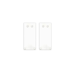 Endkappe Alu EC130 für Curtain10 ONE HIGH, 2 Stück, weiß