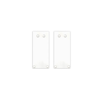Endkappe Alu EC130 für Curtain10 ONE HIGH, 2 Stück, weiß