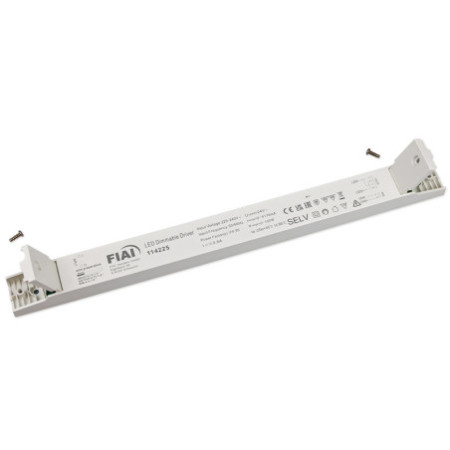 LED PWM-Leuchten-Trafo 24V/DC, 0-100W, 1-10V dimmbar, SELV, flach, schmal