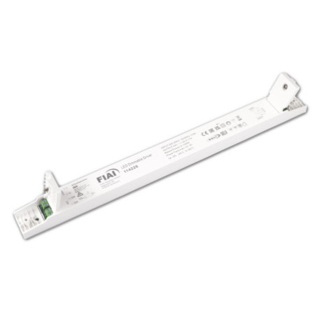LED PWM-Leuchten-Trafo 24V/DC, 0-100W, Push/DALI dimmbar, flach, schmal