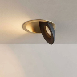 LED Einbauleuchte Sphere gold/schwarz, 2700K, 10W, CRI90, dimmbar