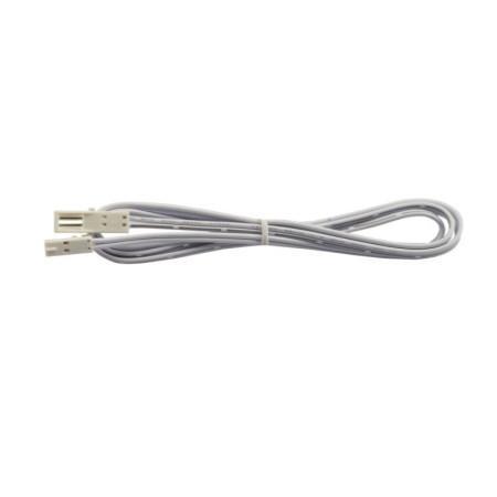 MiniAMP Verlängerung male-female, 100cm, 2-polig, weiß, max. 3A