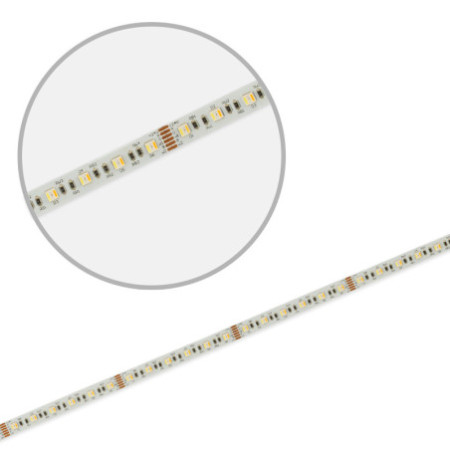 LED SIL RGB+WW+KW CCT Flexband, 24V DC, 22W, IP20, 5in1 Chip, 5m Rolle, 60 LED/m