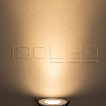 LED Einbauleuchte Slim68 MiniAMP schwarz, rund, 8W, 24V DC, warmweiß, dimmbar