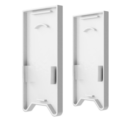 Endkappe EC121 mit Lichtfalle, weiß für Leuchtenprofil HALON mit U-Cover C68, 2 Stück