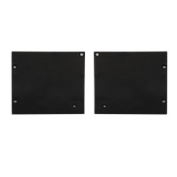 Endkappe Alu EC127 für Curtain10 ONE mit VISOR, 1 Paar (links & rechts), schwarz