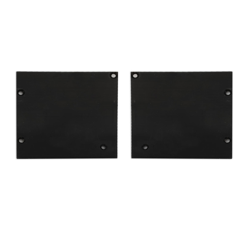 Endkappe Alu EC127 für Curtain10 ONE mit VISOR, 1 Paar (links & rechts), schwarz