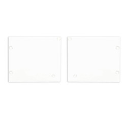Endkappe Alu EC127 für Curtain10 ONE mit VISOR, 1 Paar (links & rechts), weiß