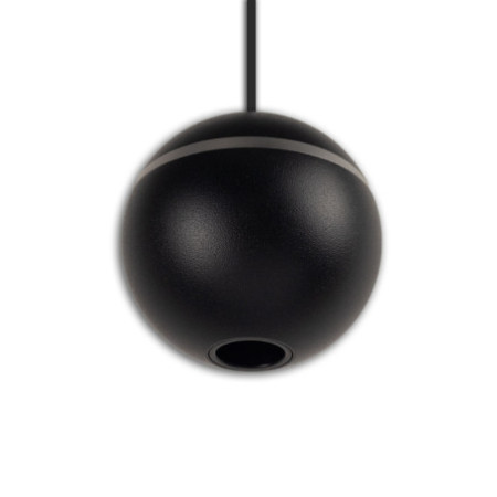 Hängeleuchte Ball schwarz, 8W, 36°, 48V DC, 3000K