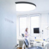 LED Deckenleuchte UGR unter 19 2H, schwarz, 80W|100W, IP44, DN1000, ColorSwitch 2700|3000|4000K, dimmbar