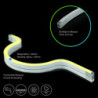 LED NeonPRO950 Custom Flexband B04H08, 24V DC, 10W, IP67, 5000K, 5m Rolle, 180 LED/m, inkl. Clips