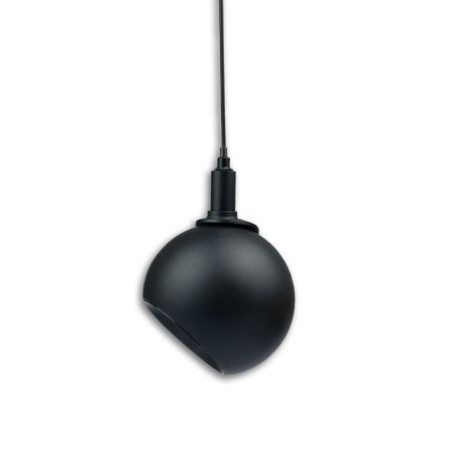 Hängeleuchte Ball Fokus schwarz, 12W, 60°, 48V DC, 3000K, CRI90